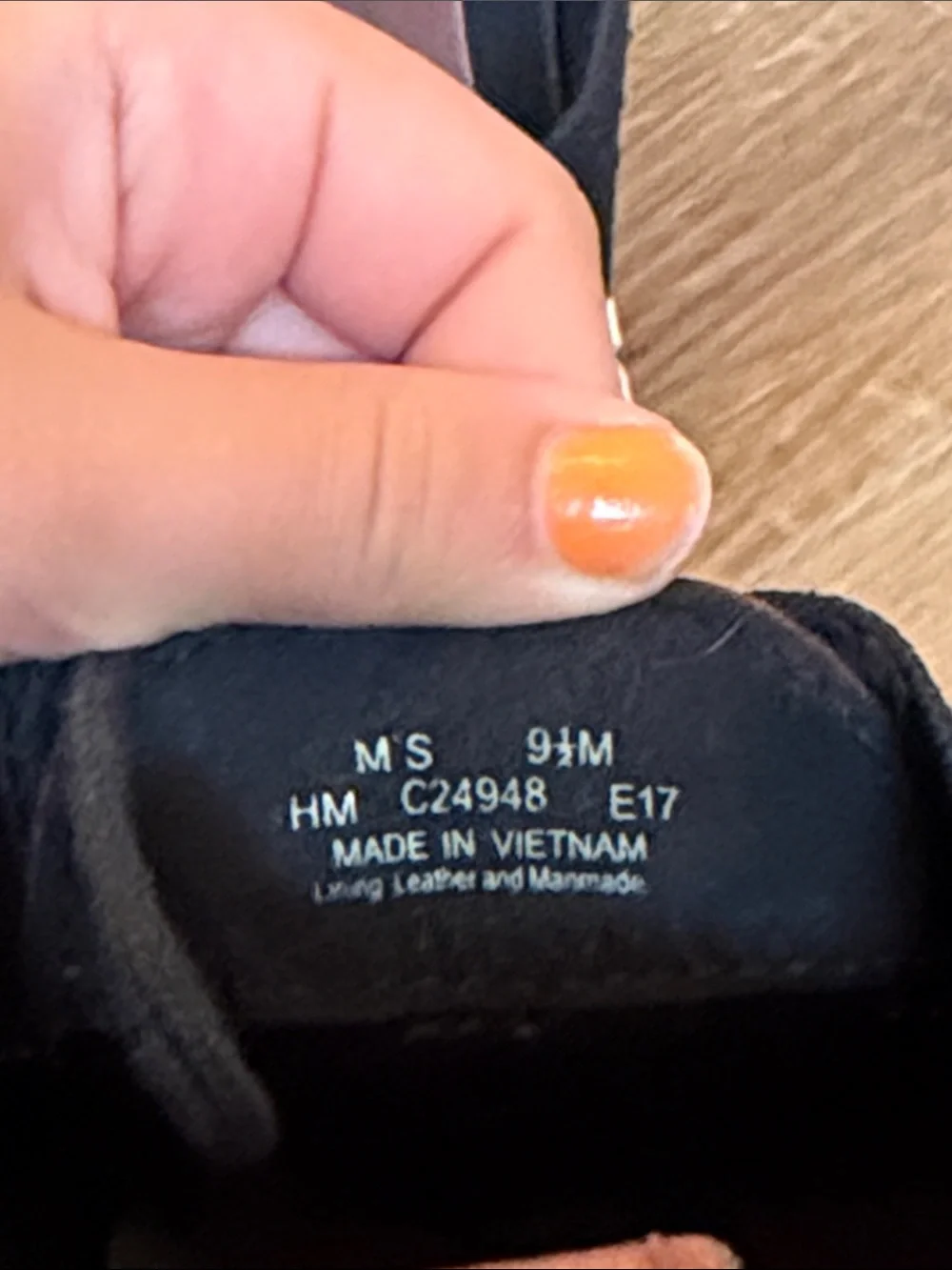 Cole Haan Black Knit Sneakers with Brown Leather Heel Tab